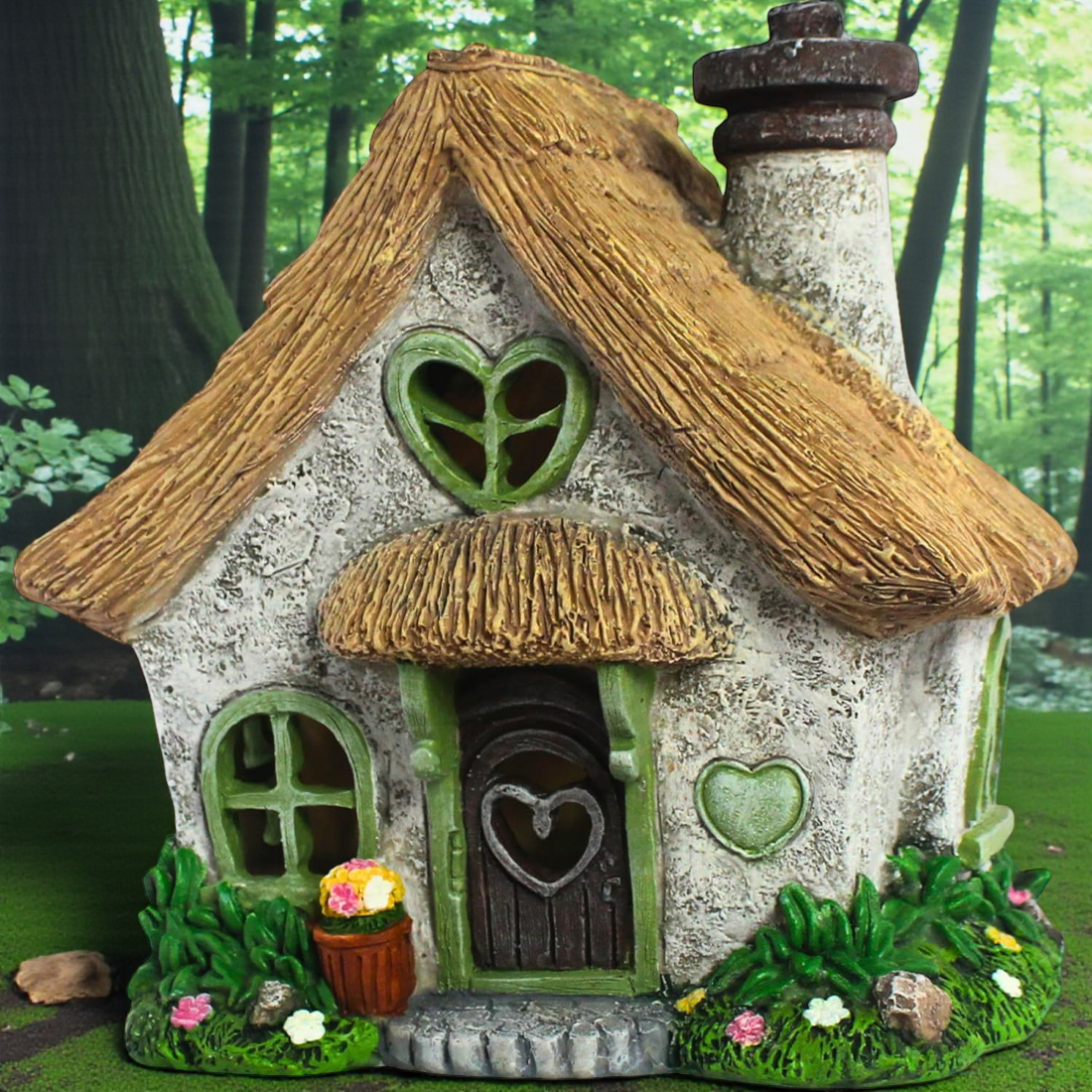 Green Solar Fairy Cottage House