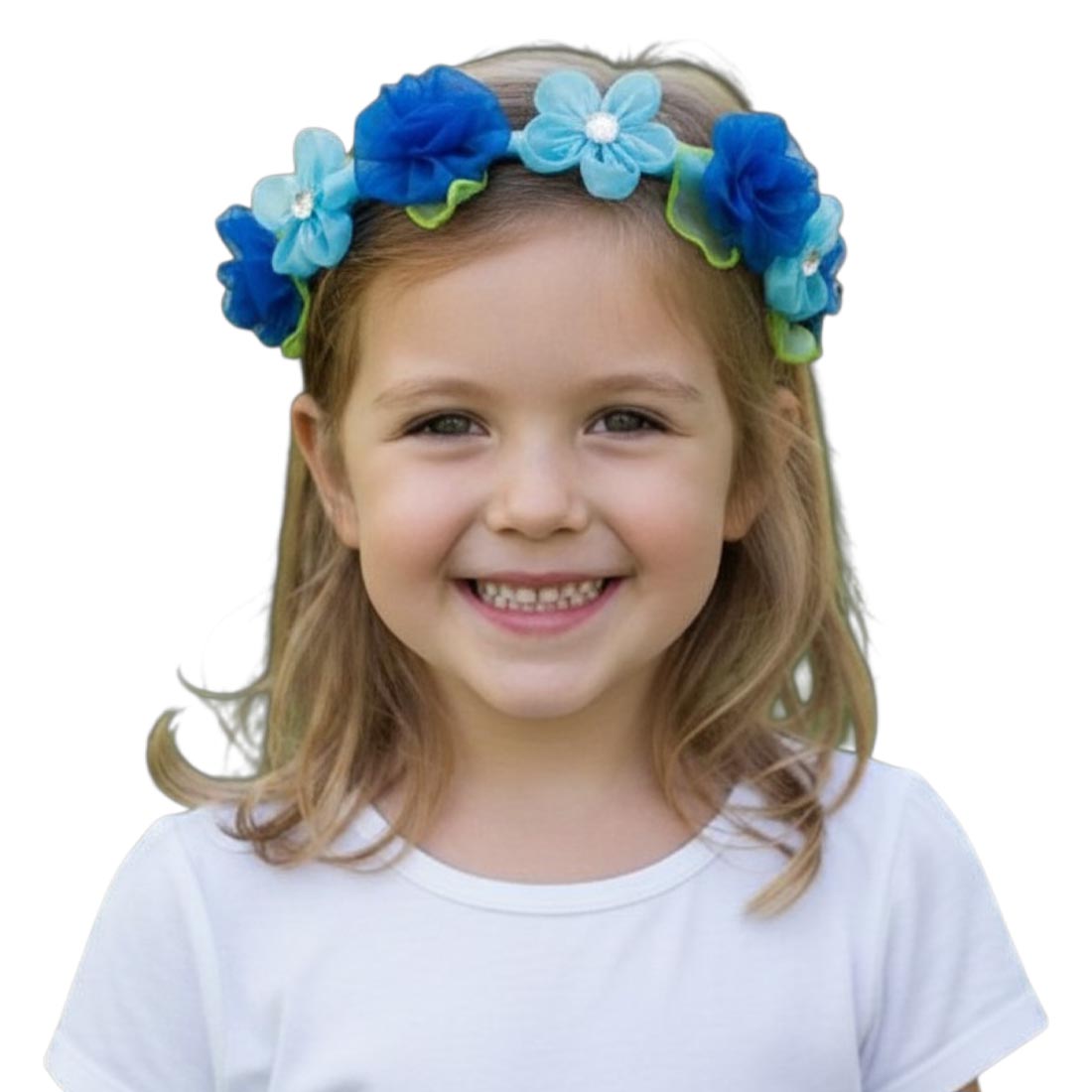 Handmade Blue Fairy Wand and Halo Headdress Set