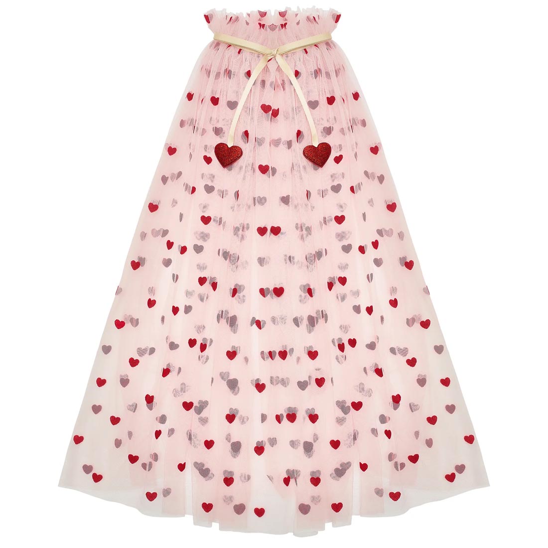 Heart Print Pink Cape
