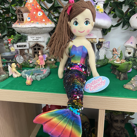 Kim The Dark Rainbow Flip Sequined Mermaid Doll