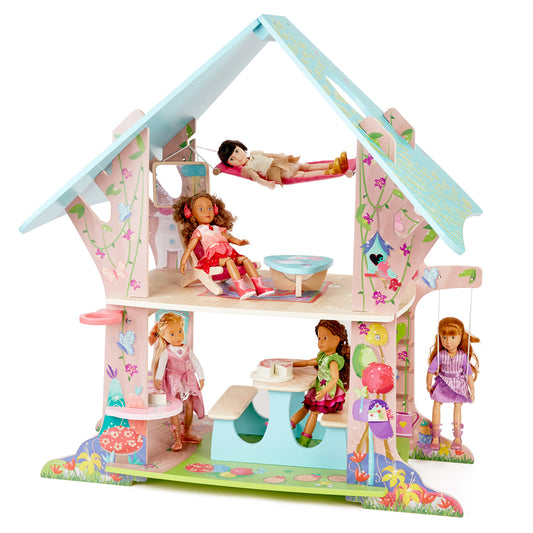 Kruselings Fun Wooden Club House Toy Set Doll