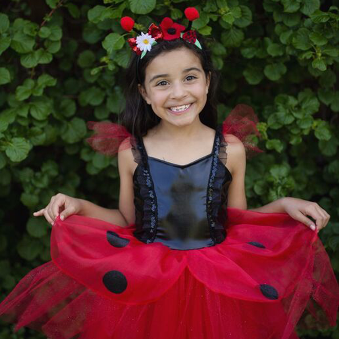 Lady Bug Dress & Headband Size 3-4