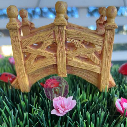 Lattice Look Miniature Fairy Garden Bridge