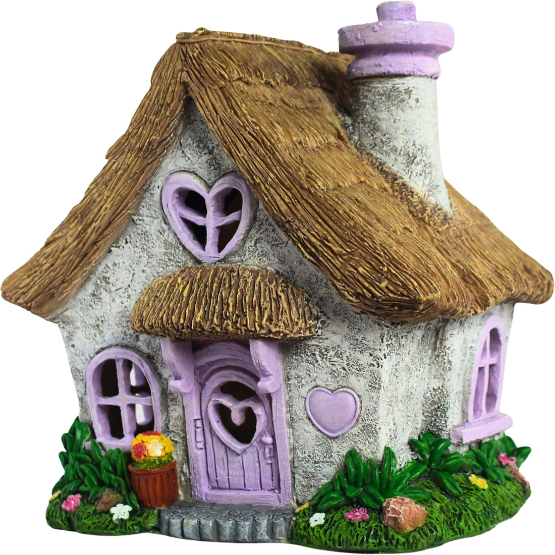 Lavender Solar Fairy Cottage House