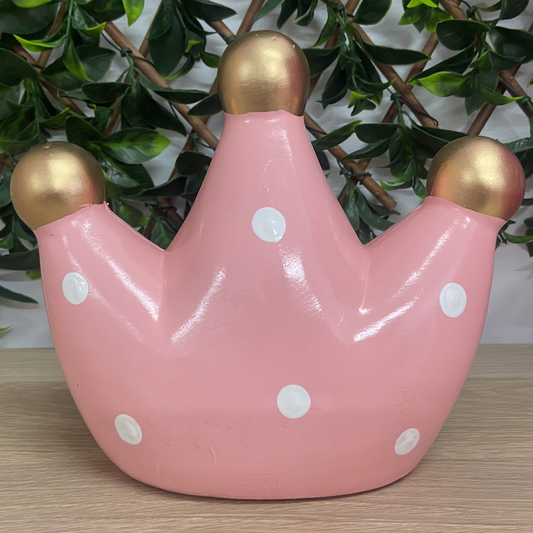 Light Pink Crown Money Box