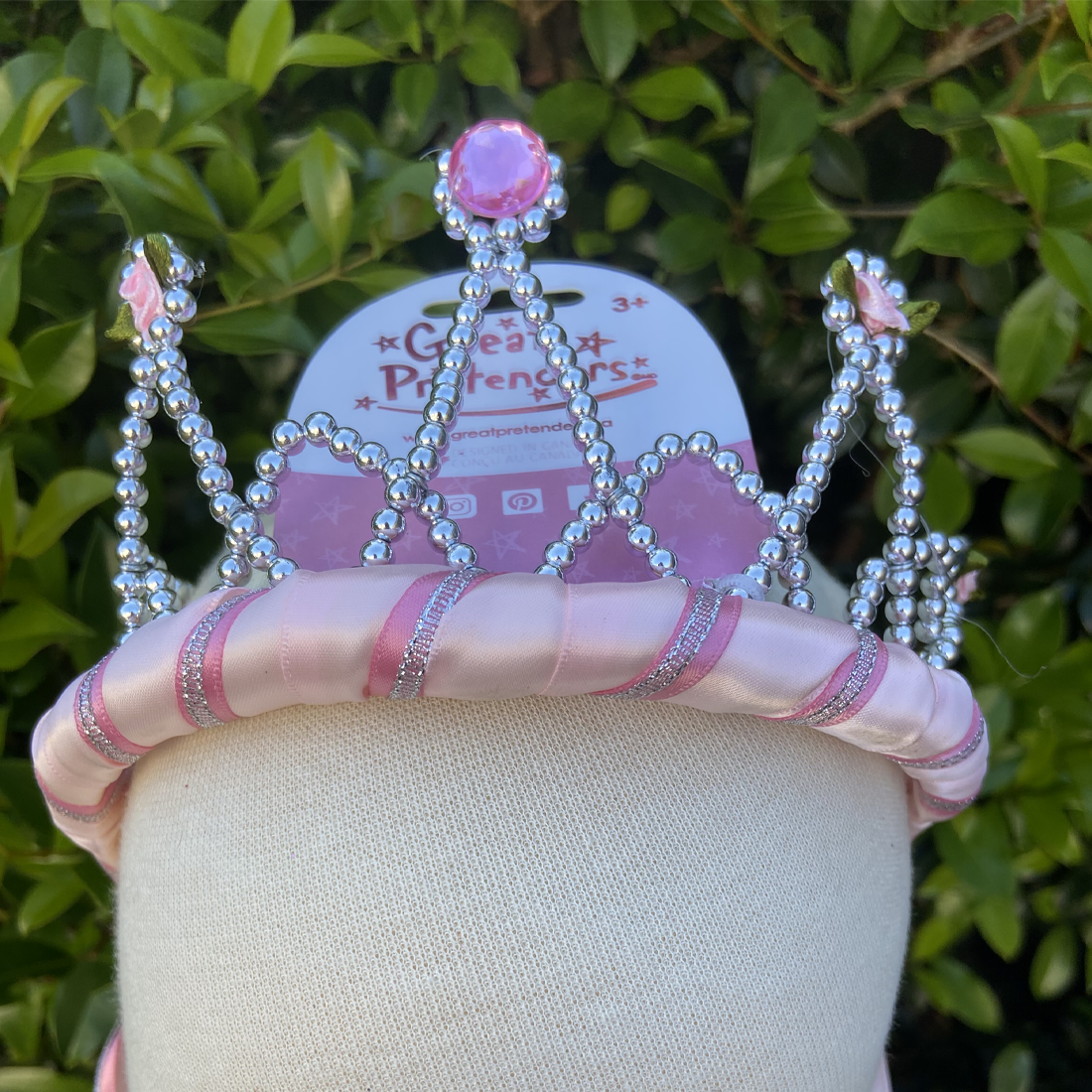 Light Pink Ribbon Tiara