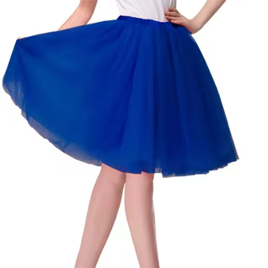 Long 60cm Blue Tulle Tutu