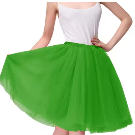 Long 60cm Green Tulle Tutu