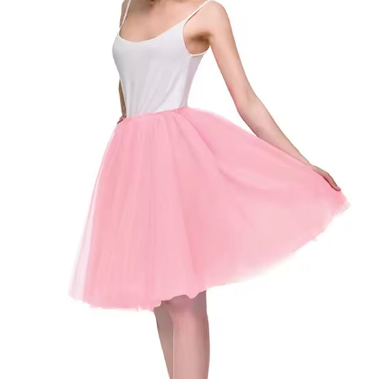 Long 60cm Light Pink Tulle Tutu