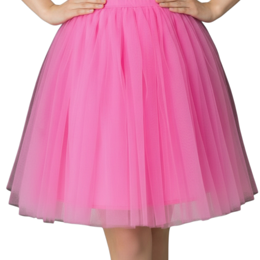 Long 60cm Bubblegum Pink Tulle Tutu