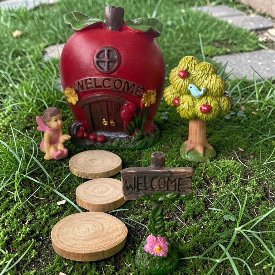 Magical Apple Fairy Garden Starter Kit