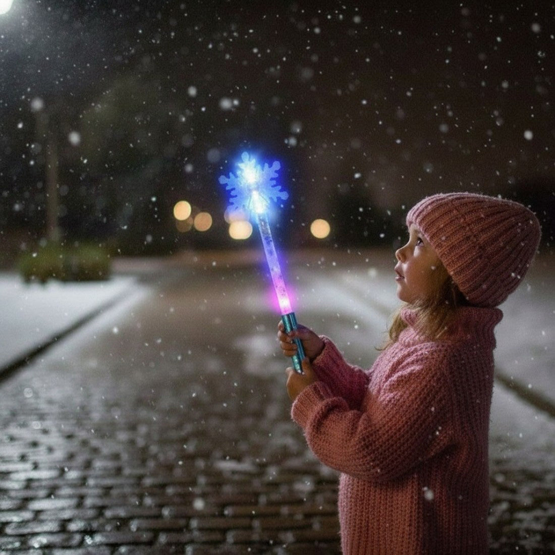 Magical Snowflake Light Up Wand
