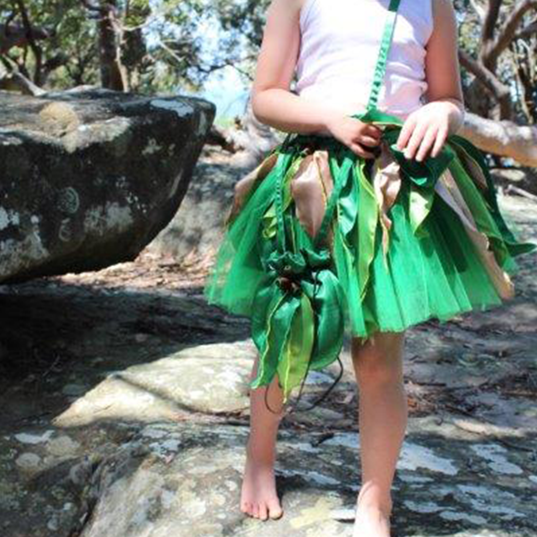 May Gibbs Green Gum Blossom Skirt