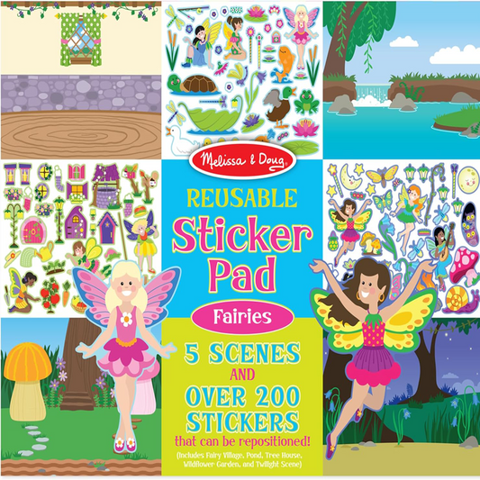 Melissa & Doug Reusable Sticker Pad: Fairies