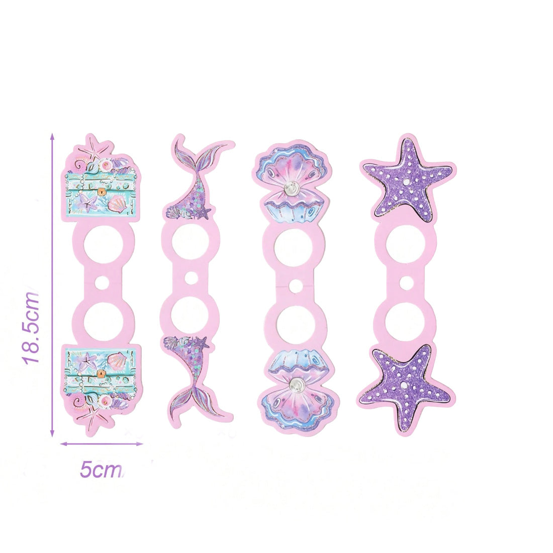 Mermaid Birthday Lollipop Party Favour 8PK