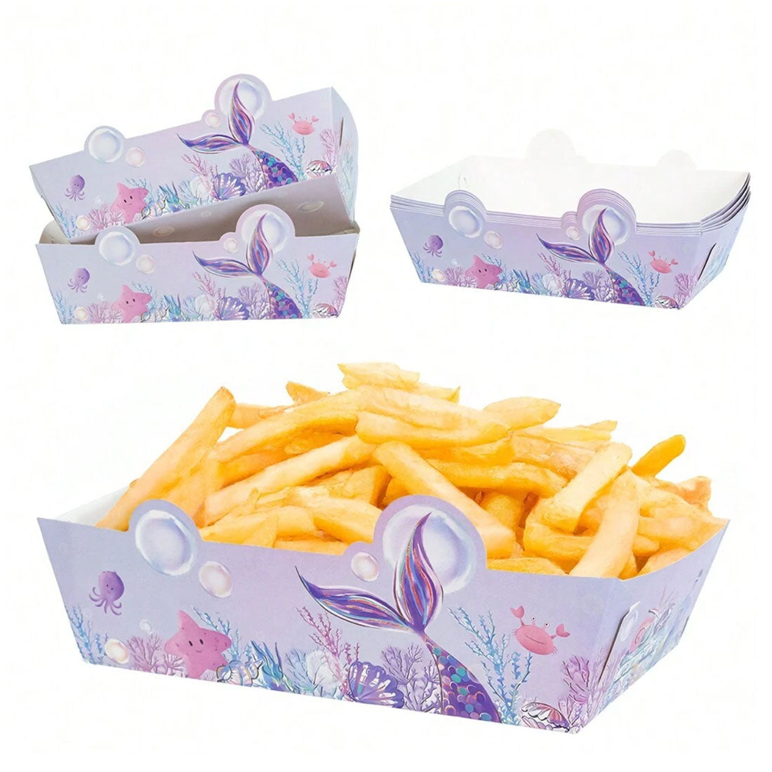 Mermaid Party Food Tray 6pk