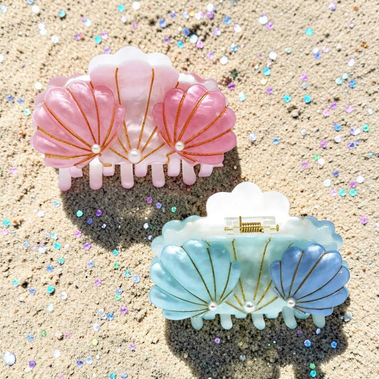 Mermaid Seashell Claw Hair Clip