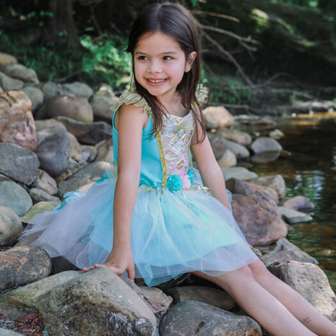 Mermalicious Mermaid Dress with Tail  Size 5-6