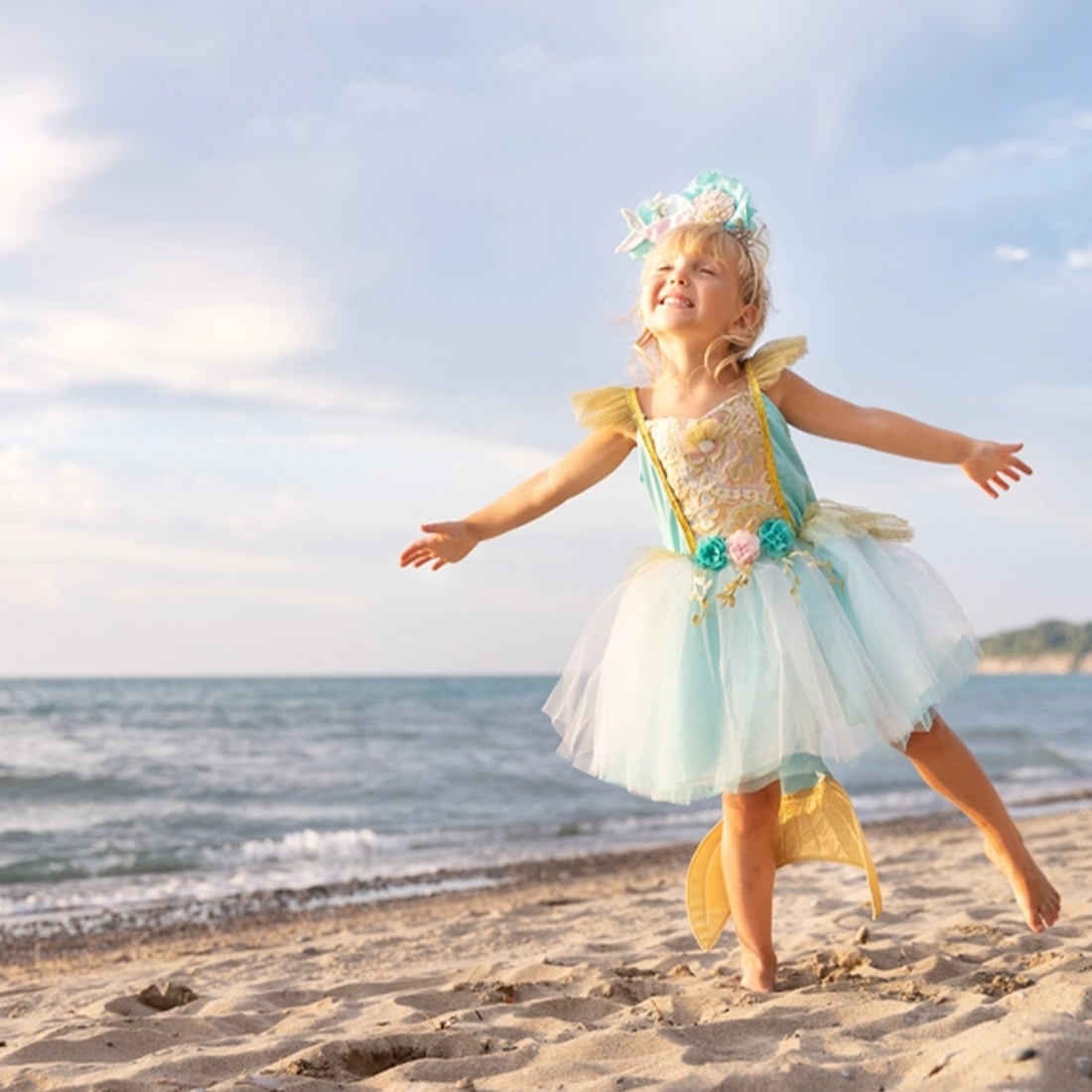 5t mermaid dress Mermalicious Mermaid Dress with Tail Size 5-6 The Fairy Shop