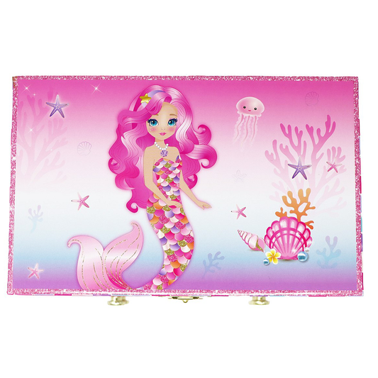 Mermazing Pink Mermaid Musical Jewellery Box