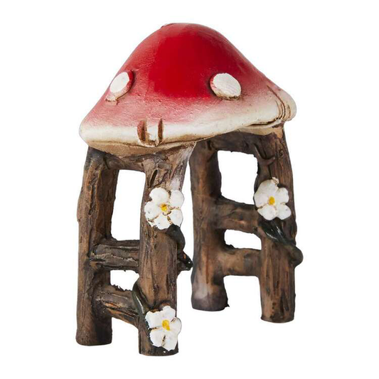 Mini Fairy Garden Red Mushroom Shelter