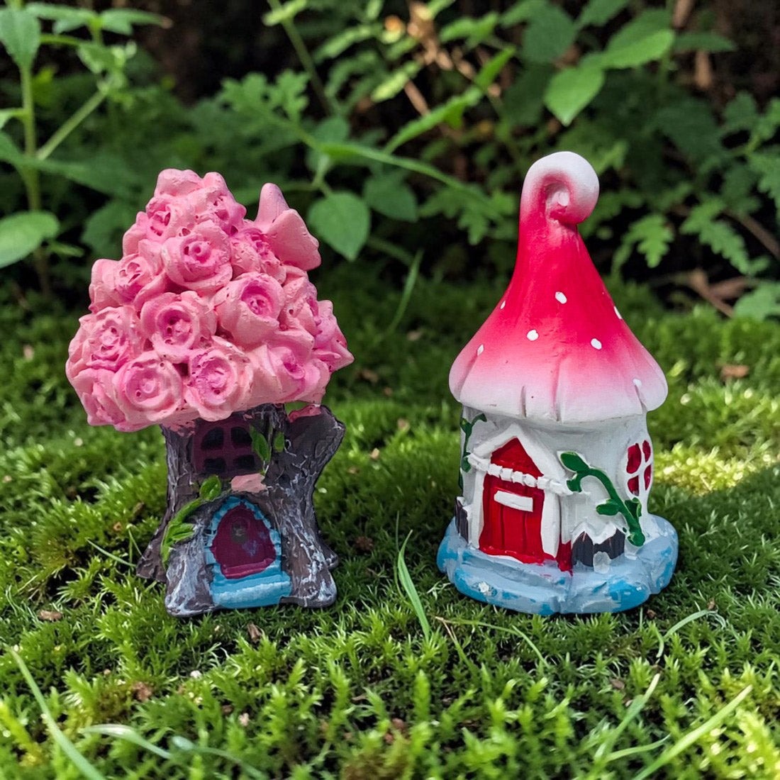 Mini Fairy Rose or Mushroom House – 6cm