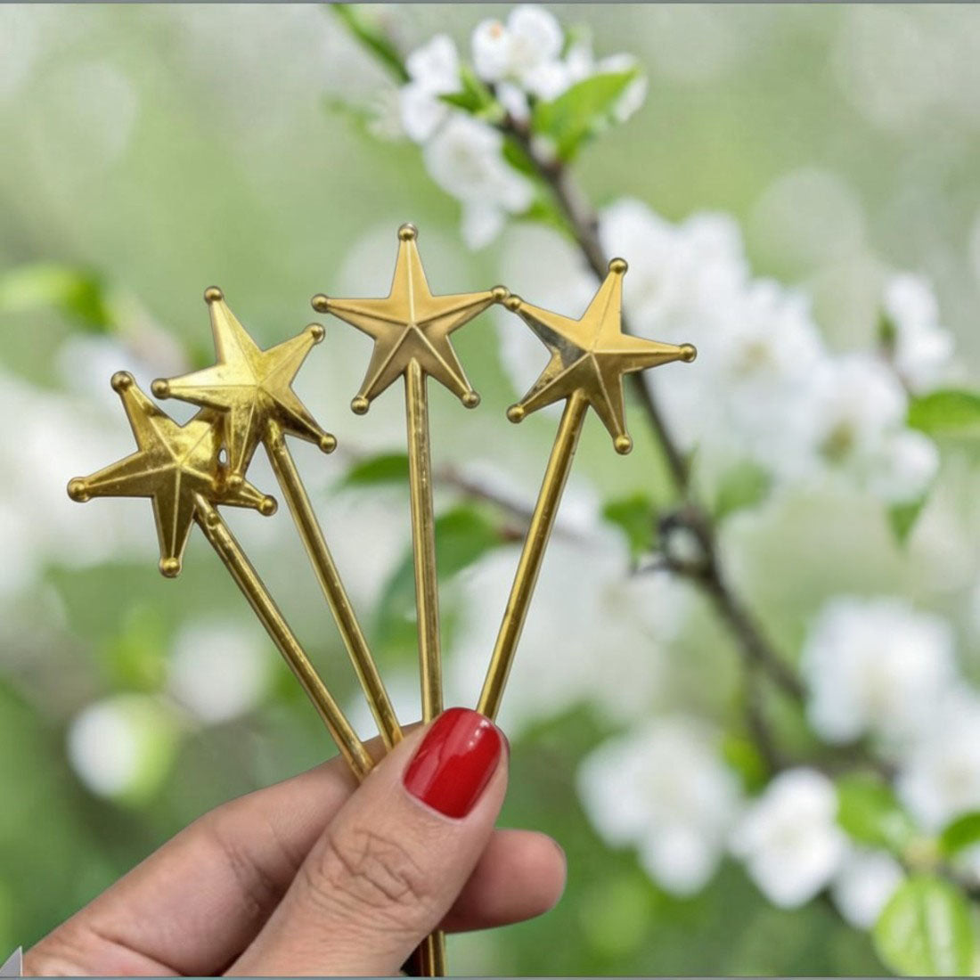 miniature gold fairy wand