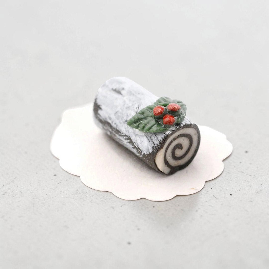 Miniature 1:12 Chocolate Yule Log