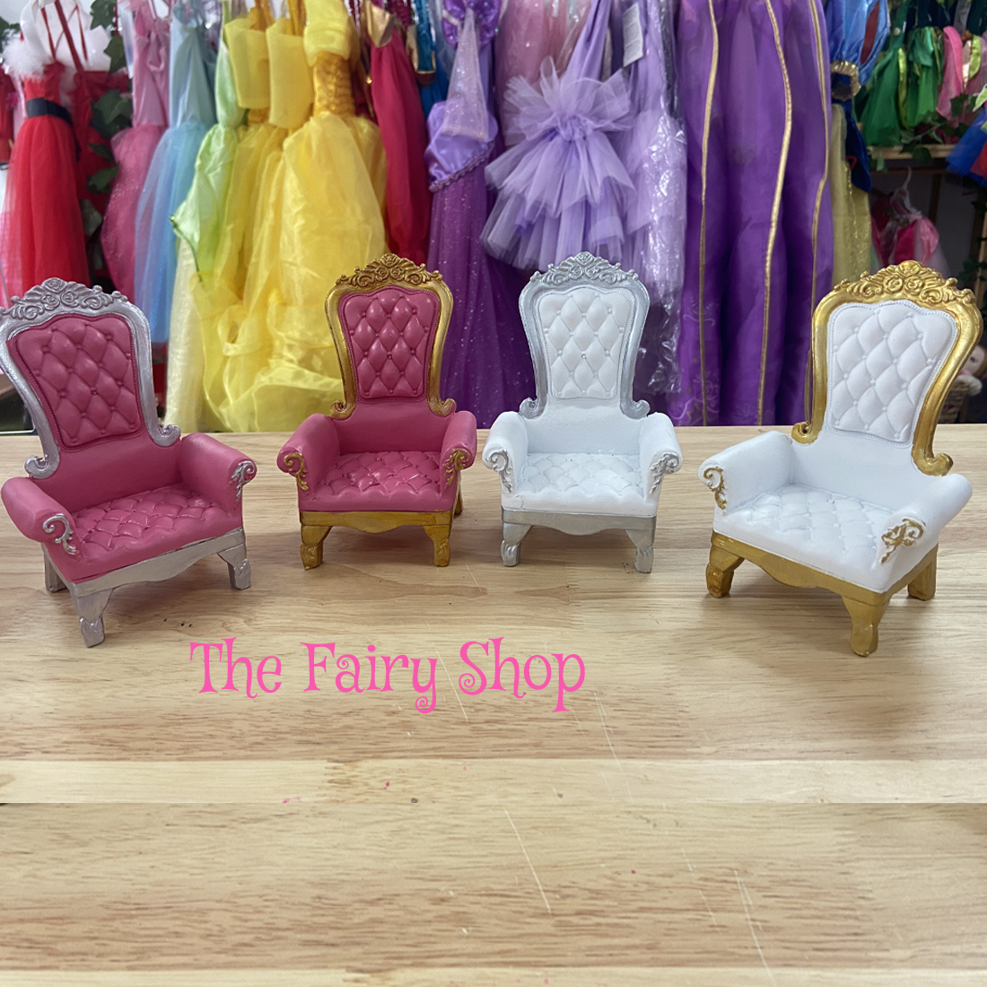 Miniature 14cm Fairy Princess Chair Figurine
