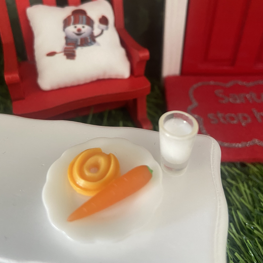 Miniature Christmas Cookie For Santa 4 Piece Set
