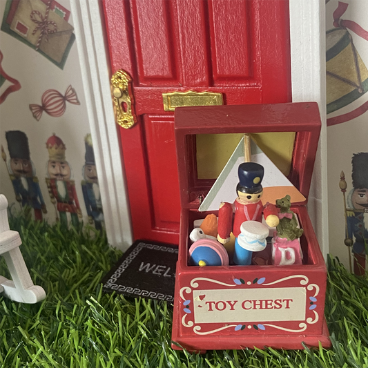 Miniature Christmas Toy Chest Box