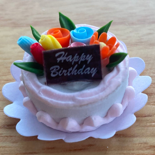 Miniature Fairy Birthday Cake