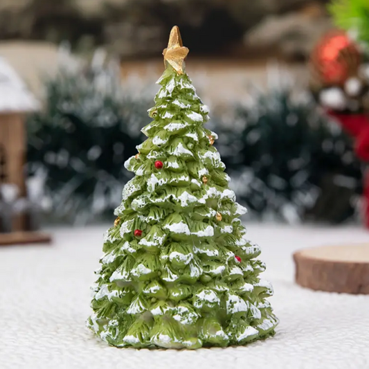 Miniature Fairy Garden Green Christmas Tree