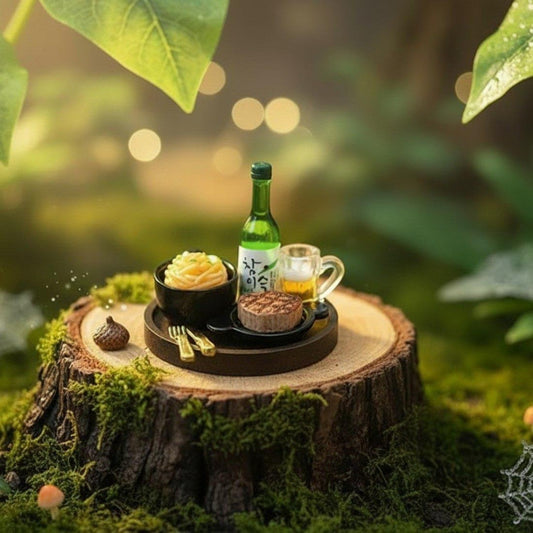 Miniature Fairy Steak and Noodle Dinner Set