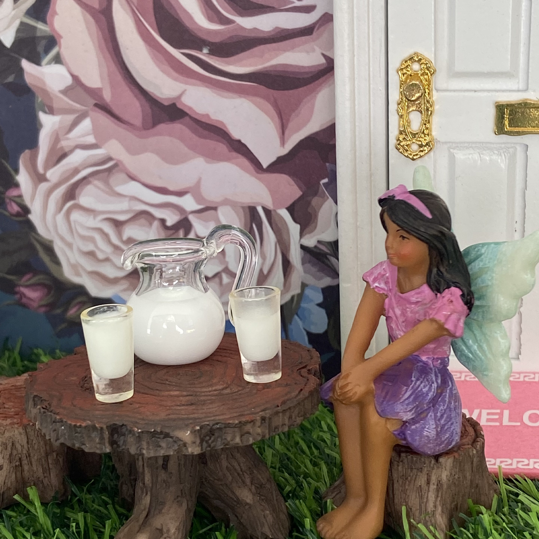 Miniature Milk Jug and Glasses 3 Piece Set