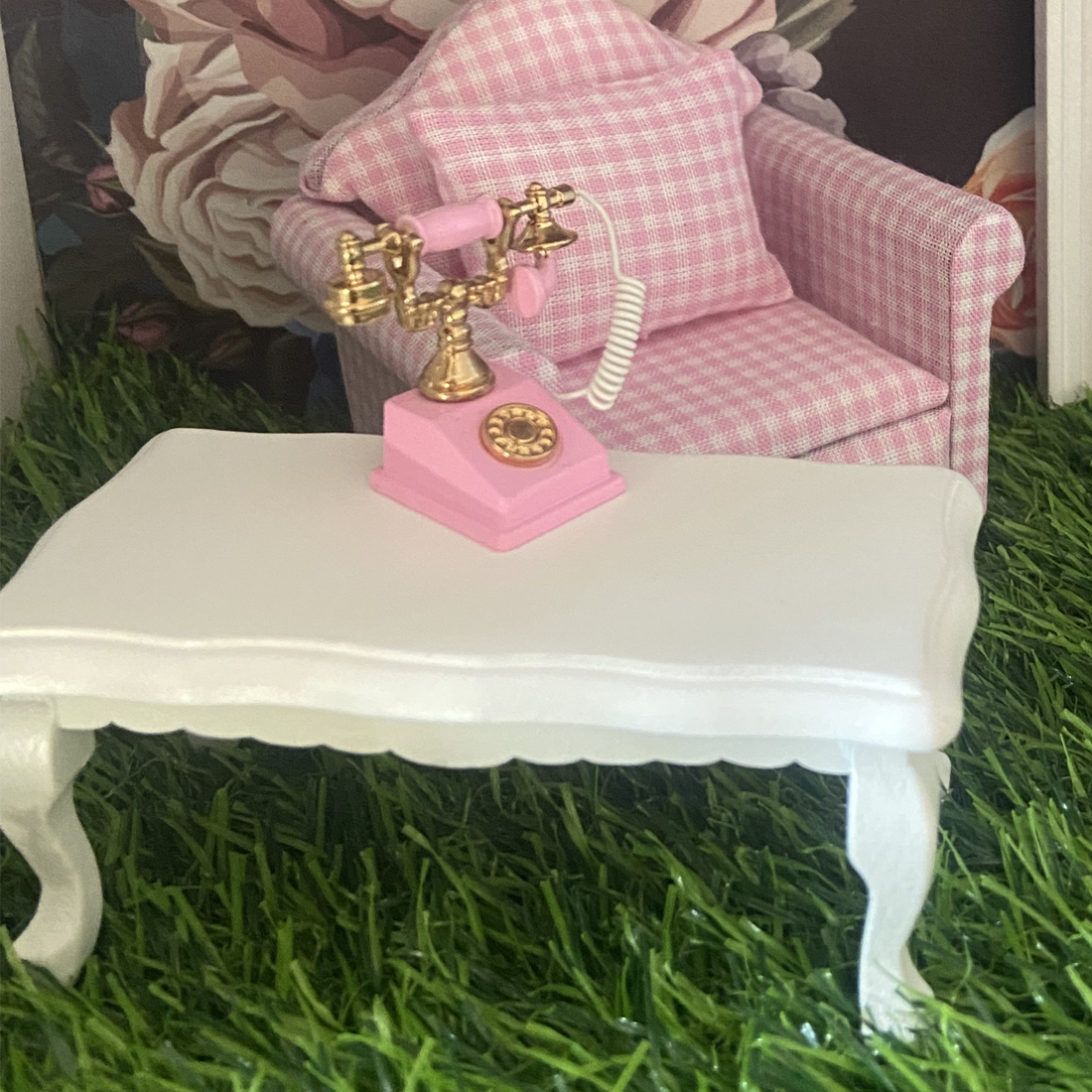 Miniature Pink Fairy Telephone
