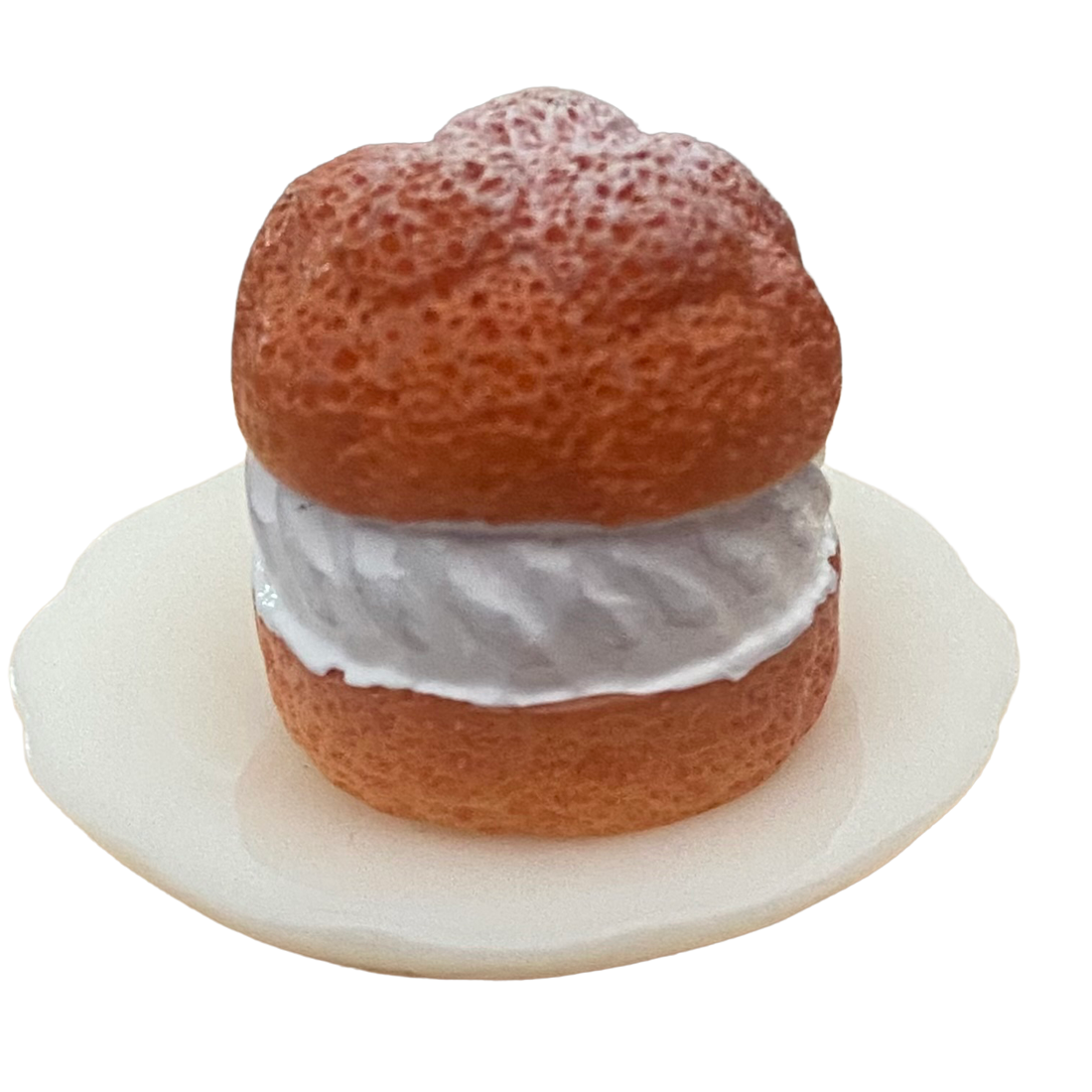 Miniature Slice of Cake on a Plate