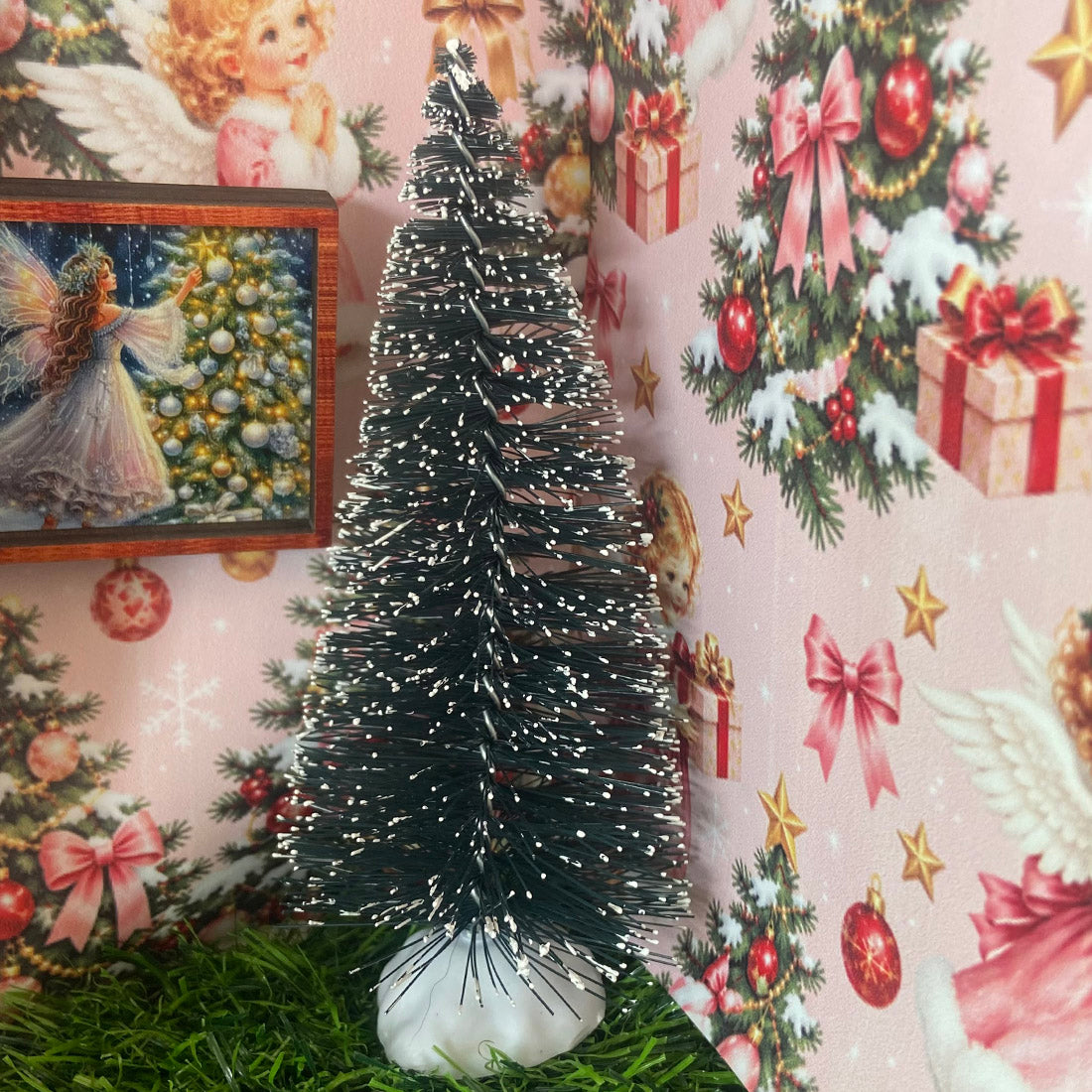 Miniature Snow-Tipped Pine Christmas Trees – 3 Sizes