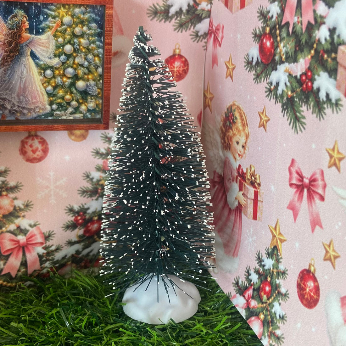 Miniature Snow-Tipped Pine Christmas Trees – 3 Sizes