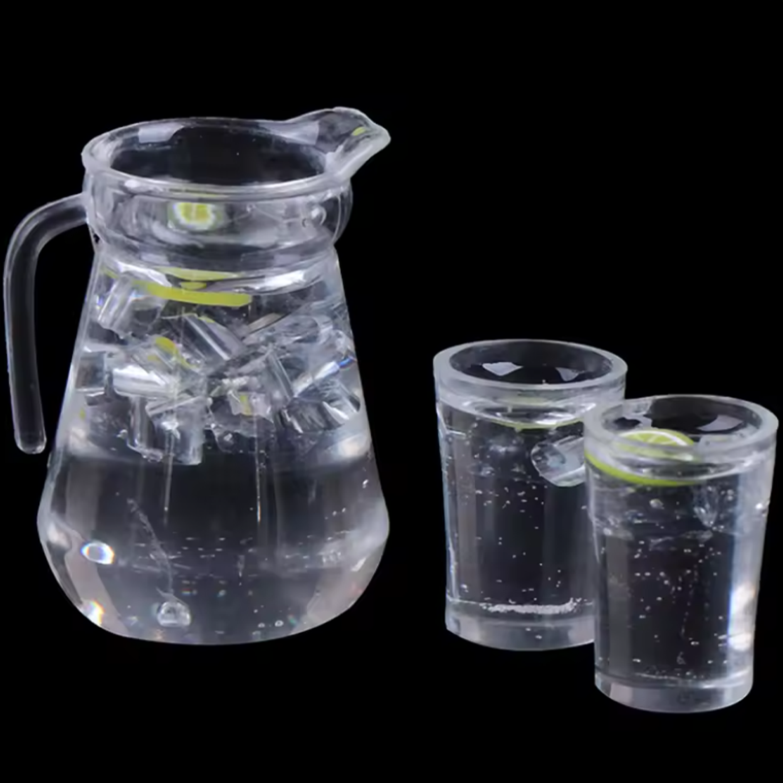 Miniature Water Jug and Glasses 3 Piece Set