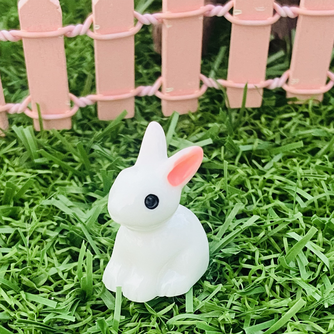 Miniature White Bunny Rabbit – The Fairy Shop