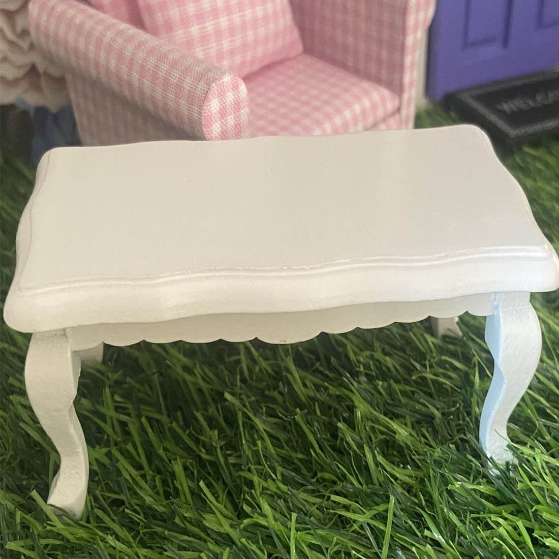 Miniature White Fairy Coffee Table