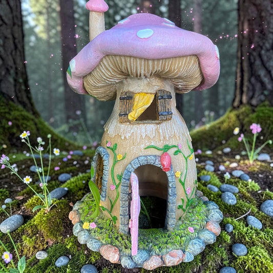 Mushroom House with Opening Door