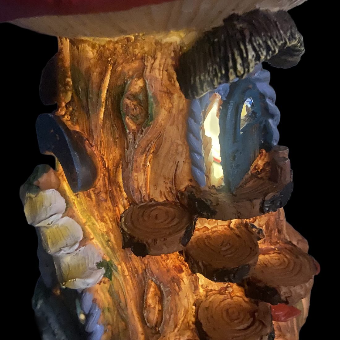 Mushroom Welcome Solar Fairy House