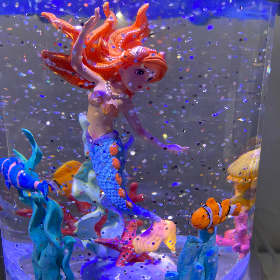 Musical Enchanted Mermaid Glitter Lantern