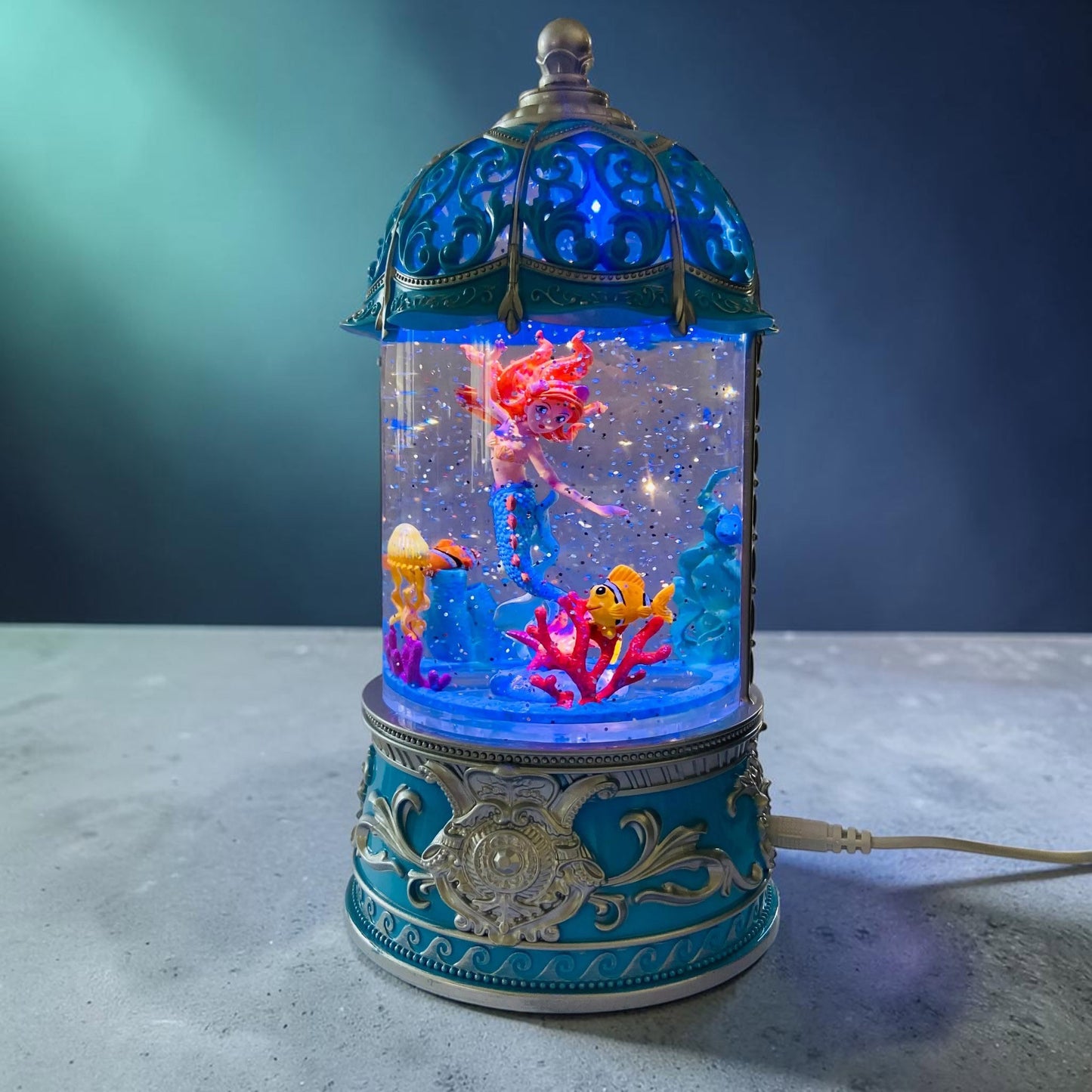 Musical Enchanted Mermaid Glitter Lantern