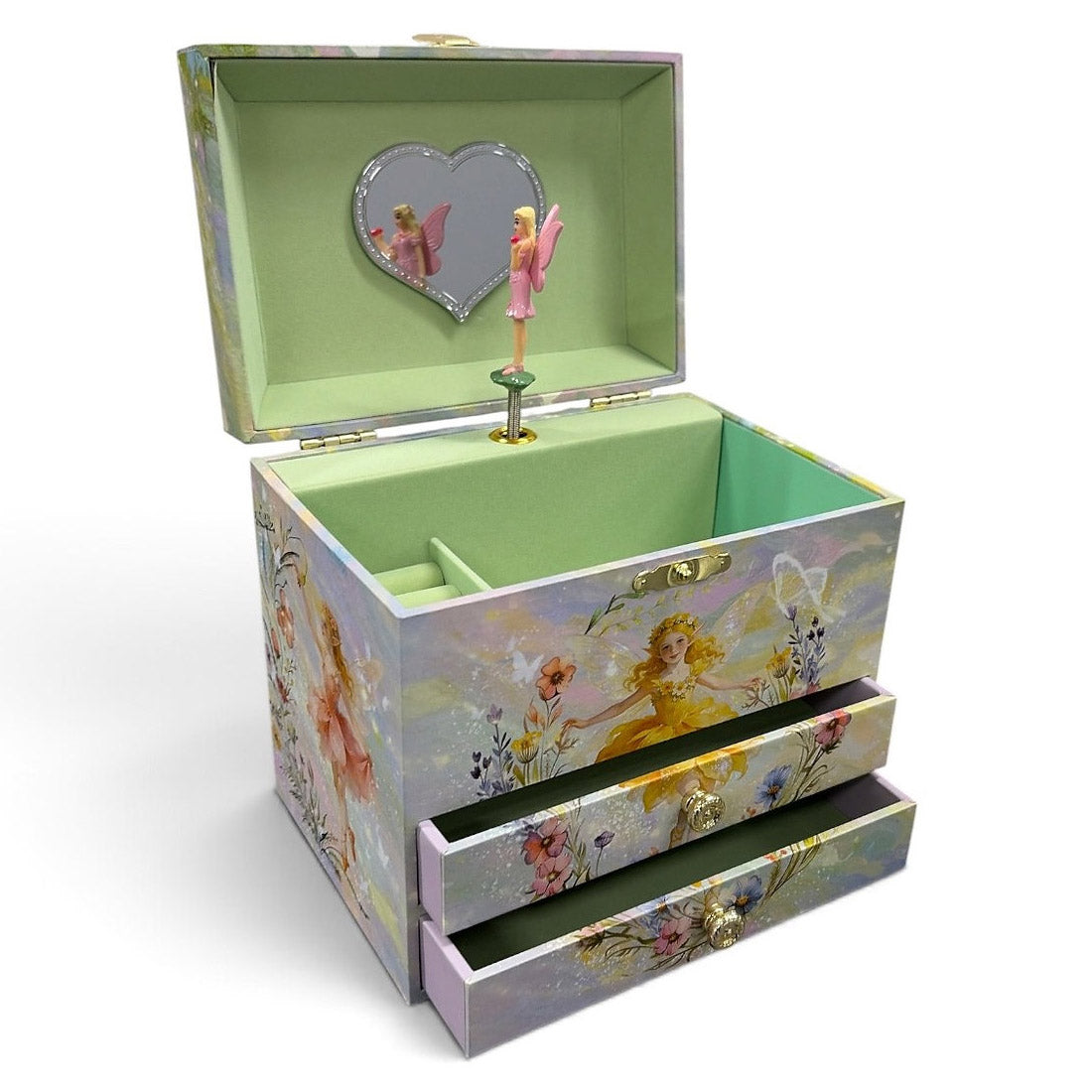Musical Skipping Fairy Jewellery Box With Two Drawers