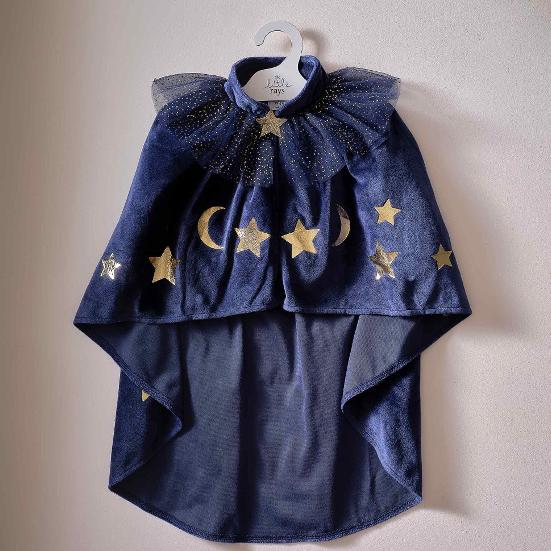 Navy Velvet Wizard Costume Cape