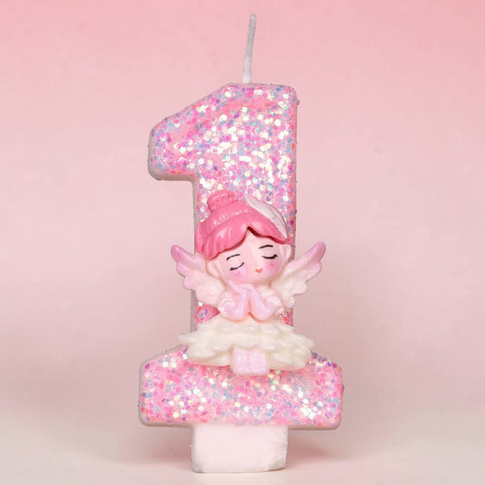 No. 1 Pink Fairy Candle
