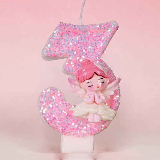 No. 3 Pink Fairy Candle